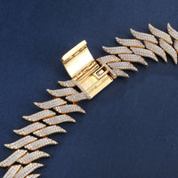 Thumbnail for Premium 30mm Iced Out Spiked Cuban Chain - Different Drips