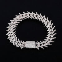 Thumbnail for 18mm Iced Out Spiked Cuban Bracelet - Different Drips