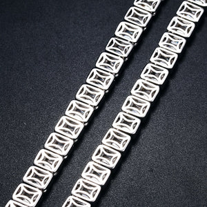 8mm Baguette Tennis Chain - Different Drips