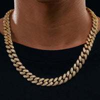 Thumbnail for 12mm VVS Moissanite & S925 Cuban Link Chain - Different Drips