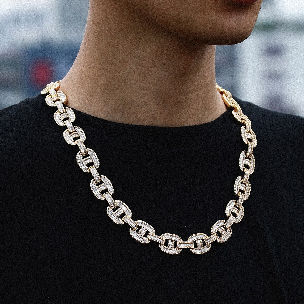15mm Baguette Mariner Link Chain - Different Drips
