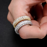 Thumbnail for 6mm Layered Baguette Ring - Different Drips