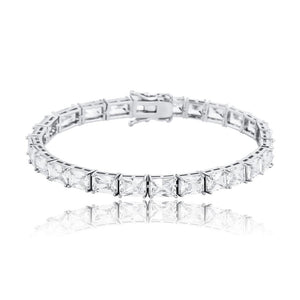 6mm Sqaure-Cut Baguette Tennis Bracelet - Different Drips