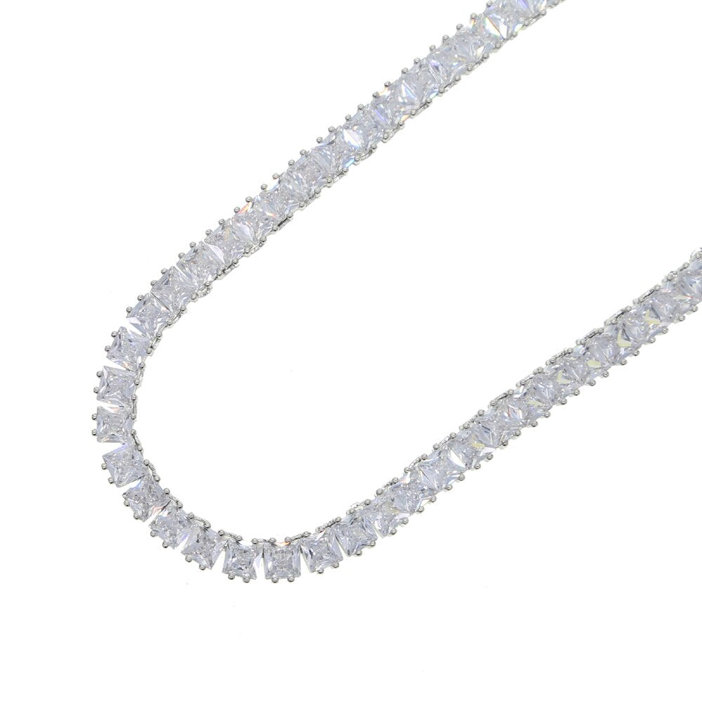 Women's 5mm Princess Cut Tennis Choker - Different Drips