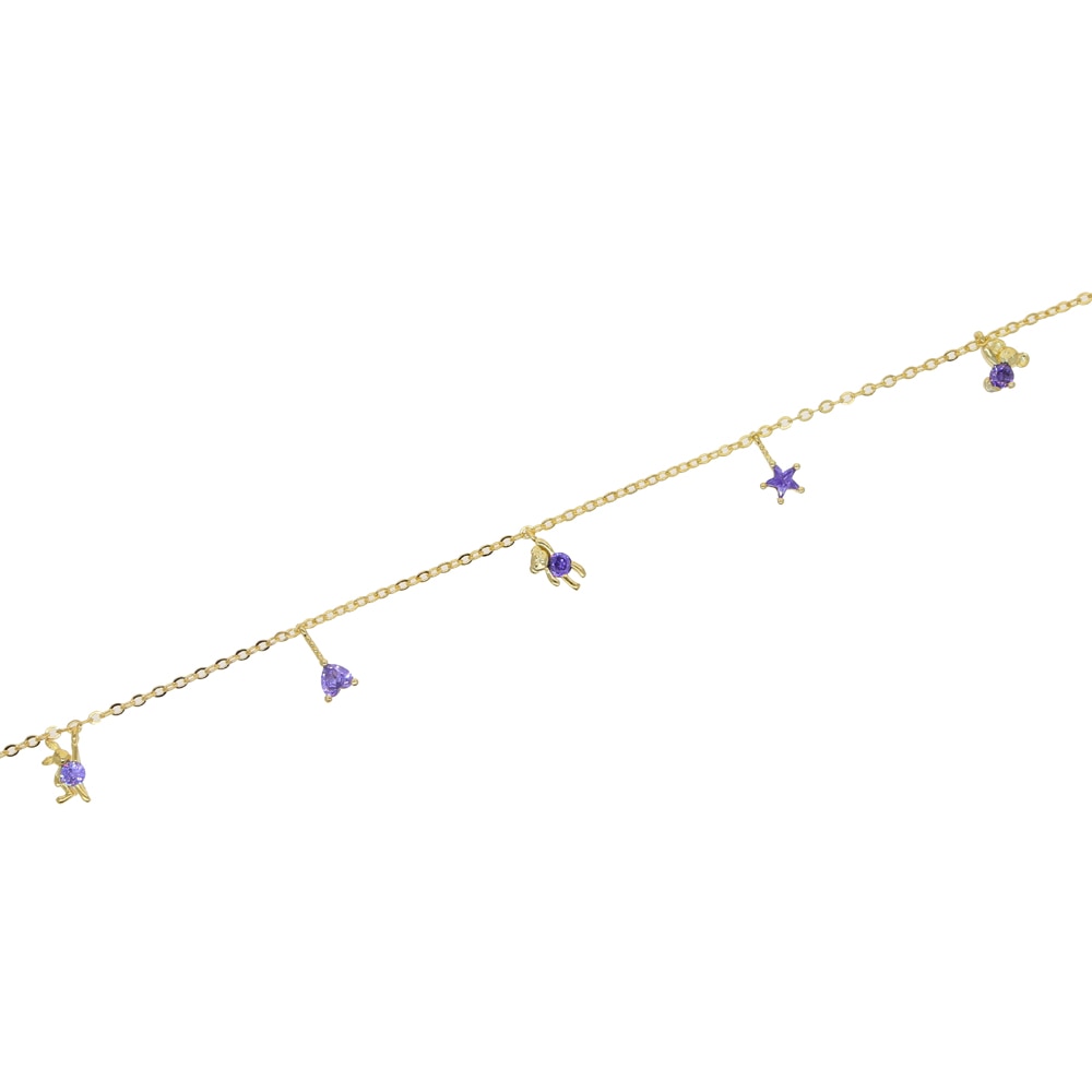 Women's Teddy Bear Drop Necklace - Different Drips