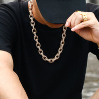 Thumbnail for 10mm Iced Out Rolo Chain - Different Drips