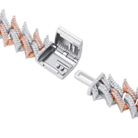 Thumbnail for 18mm Iced Out Spiked Cuban Bracelet - Different Drips