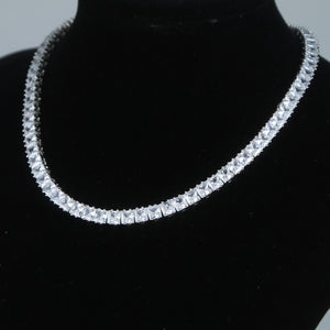 Women's 5mm Princess Cut Tennis Choker - Different Drips