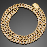 Thumbnail for 10mm VVS Moissanite & S925 Miami Cuban Link Chain - Different Drips