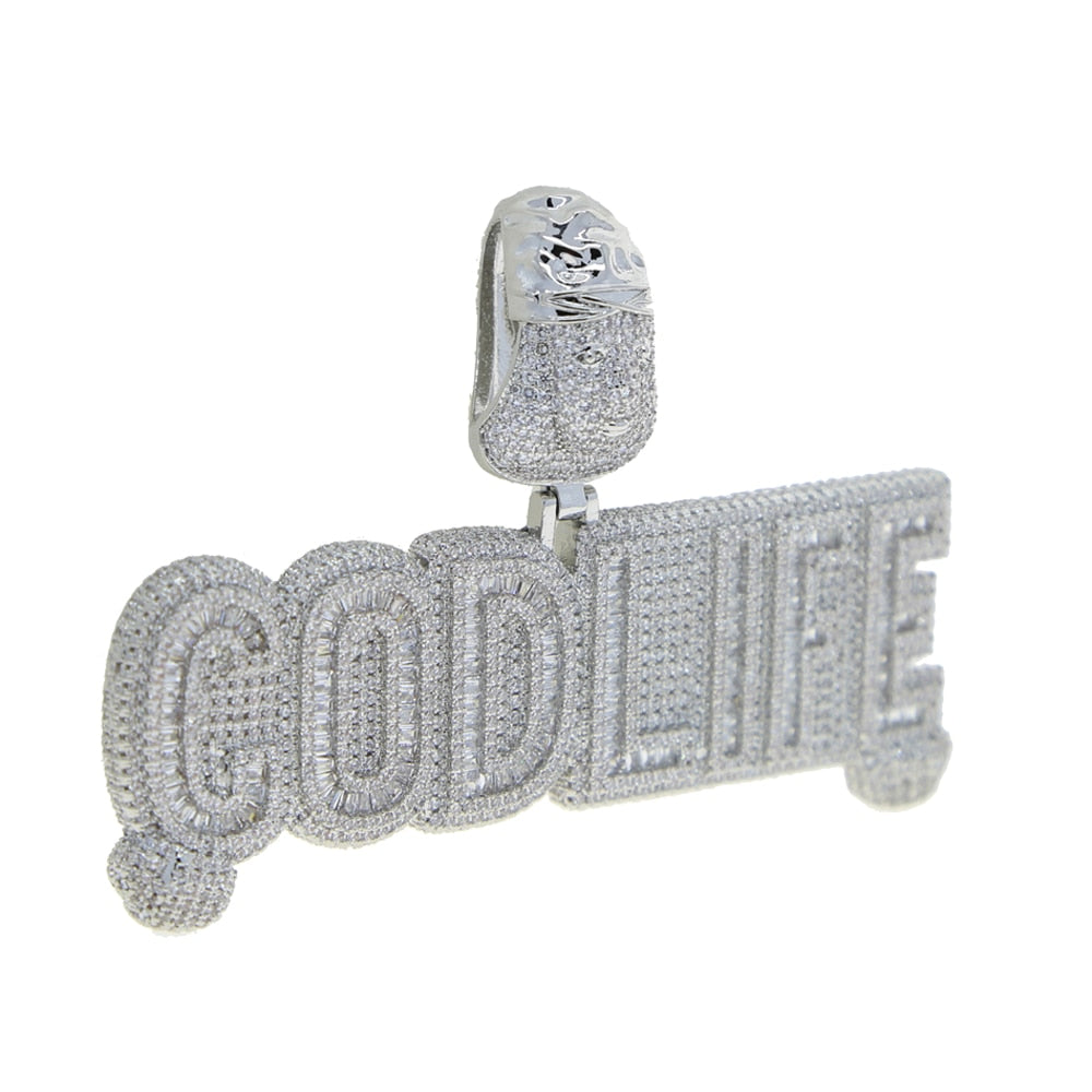 Baguette God Life Pendant - Different Drips