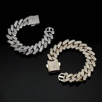 Thumbnail for 18mm Triple Row Cuban Prong Bracelet - Different Drips