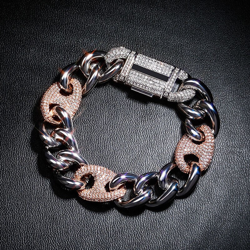 16mm Mariner Cuban Link Bracelet - Different Drips