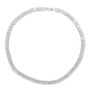 Women's 5mm Princess Cut Tennis Choker - Different Drips