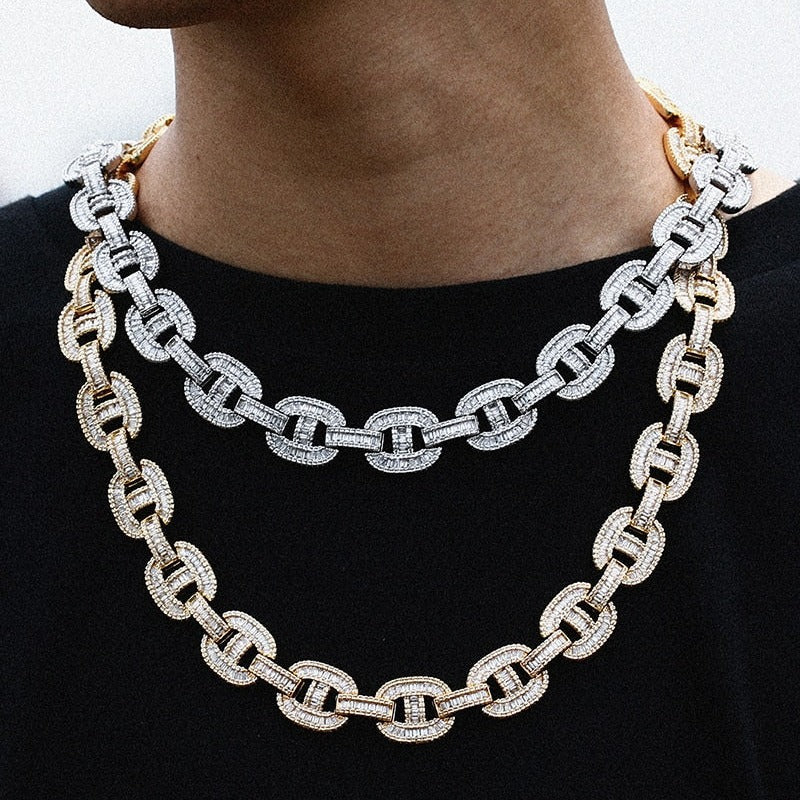 15mm Baguette Mariner Link Chain - Different Drips