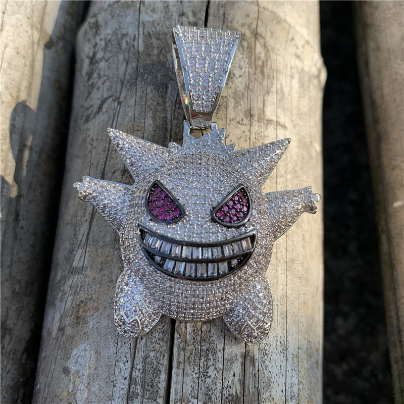 Iced Out Gengar Pendant - Different Drips