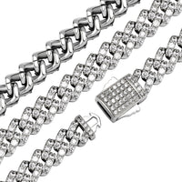 Thumbnail for 8mm Iced Prong Cuban Link Bracelet - Different Drips