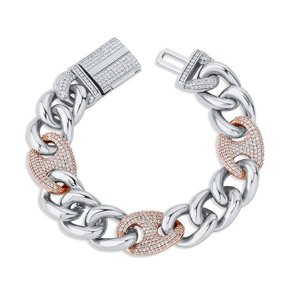 16mm Mariner Cuban Link Bracelet - Different Drips