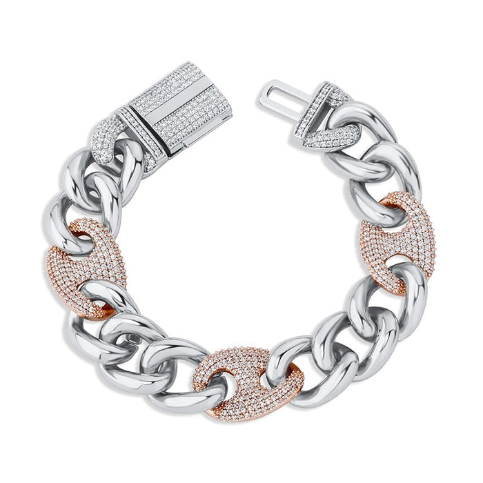 16mm Mariner Cuban Link Bracelet - Different Drips