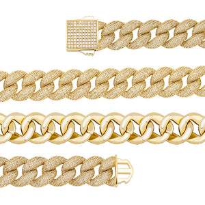 18mm Pave Cuban Bracelet - Different Drips