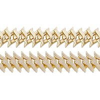 Thumbnail for 18mm Iced Out Spiked Cuban Bracelet - Different Drips