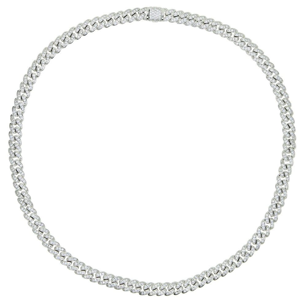 Women's 6mm Iced Cuban Necklace - Different Drips