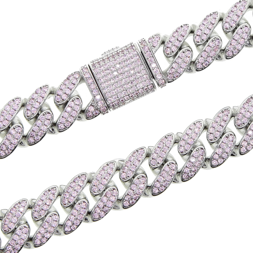 Women's 12mm Miami Cuban Necklace - Different Drips