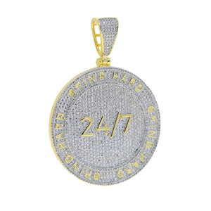 Grind Hard 24/7 Pendant - Different Drips