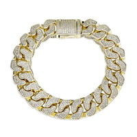 Thumbnail for 14mm Pave Curb Cuban Bracelet - Different Drips
