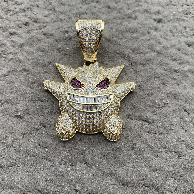 Iced Out Gengar Pendant - Different Drips