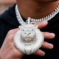 Thumbnail for Oversized Lion Head Pendant - Different Drips