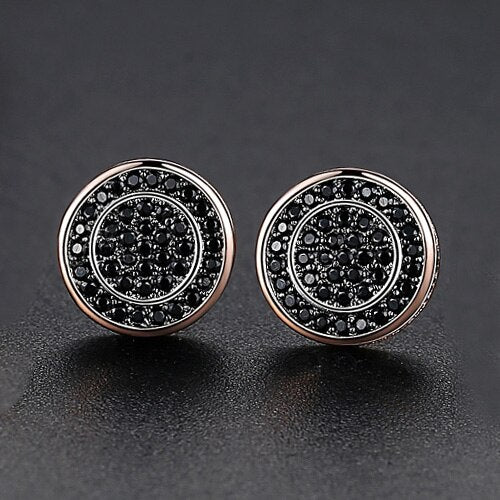 Classic Round Cut Stud Earrings - Different Drips