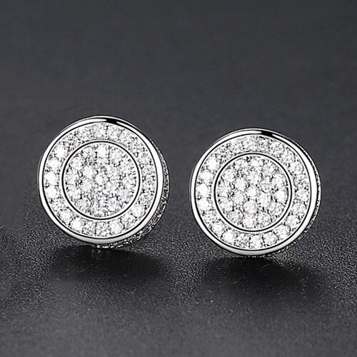 Classic Round Cut Stud Earrings - Different Drips