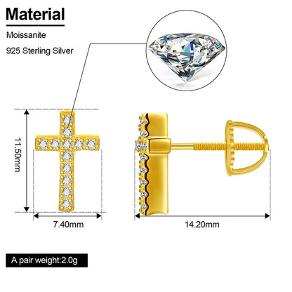 S925 Moissanite Pico Harvey Earrings - Different Drips