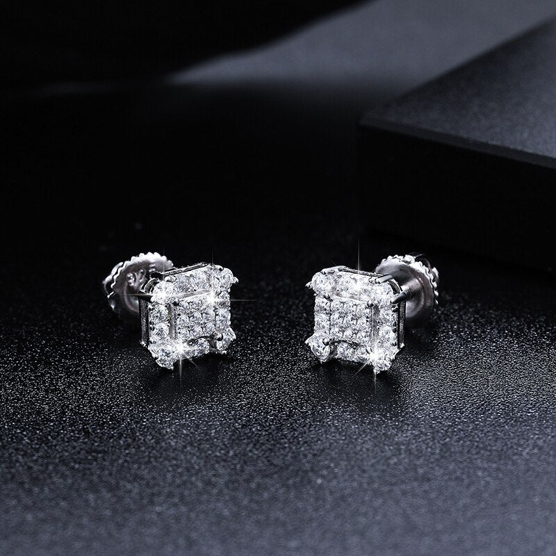 S925 Moissanite Hidden Door Earrings - Different Drips