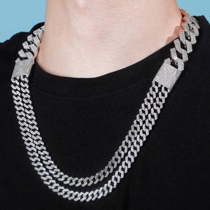 19mm Stacked Cuban Prong Link Chain - Different Drips