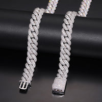 Thumbnail for 18mm S925 & VVS Moissanite Miami Cuban Link Chain - Different Drips