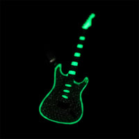 Thumbnail for S925 Moissanite Glow In The Dark Guitar Pendant - Different Drips