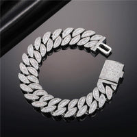 Thumbnail for 16mm Baguette Leaf Link Bracelet - Different Drips