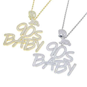 Baguette 90's Baby Pendant - Different Drips