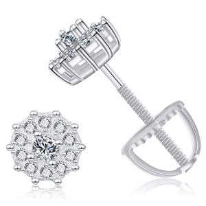 S925 Moissanite Double Layer Stud Earrings - Different Drips