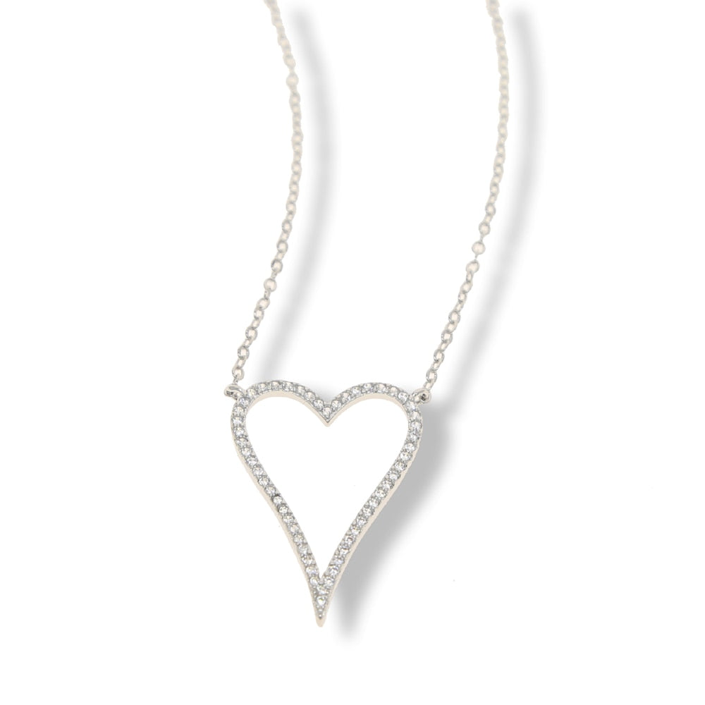 Women's Heart Rope Necklace - Different Drips