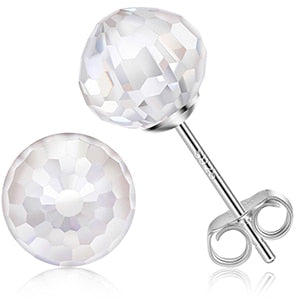 S925 Diamond Cut Ball Stud Earrings - Different Drips