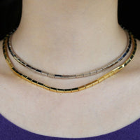 Thumbnail for Women's Classic Rectangle Link Necklace - Different Drips