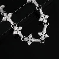 Thumbnail for 18mm SnowFlake Cross Stationed Chain - Different Drips