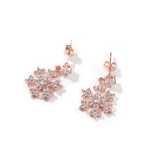 Snowflake Drop Stud Earrings - Different Drips