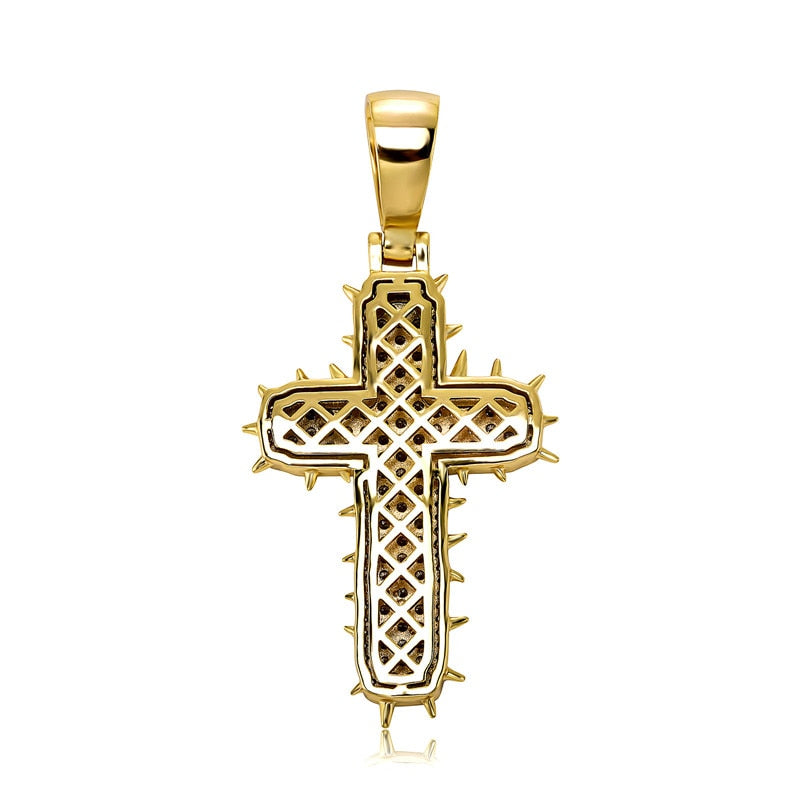 Spiked Cross Pendant - Different Drips