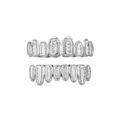 8 Tooth Baguette Grillz - Different Drips