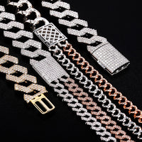 Thumbnail for 19mm Stacked Cuban Prong Link Chain - Different Drips