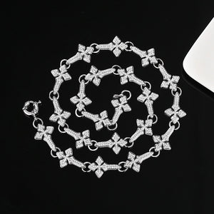 18mm SnowFlake Cross Stationed Chain - Different Drips