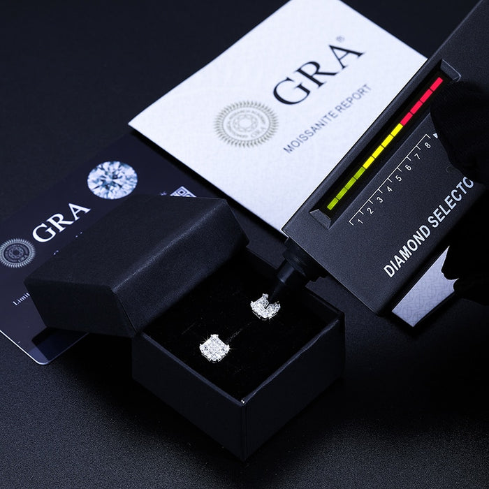 S925 Moissanite Hidden Door Earrings - Different Drips